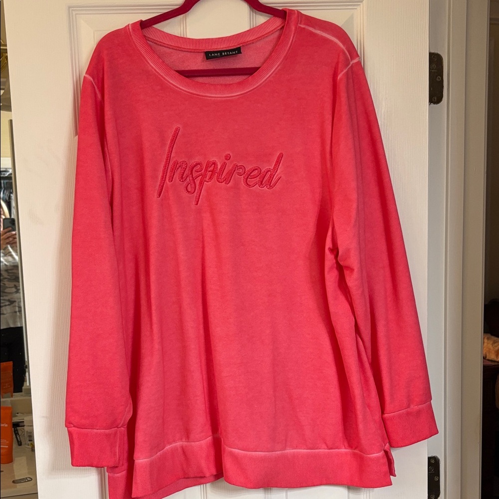 Lane Bryant Pink Sweatshirt
